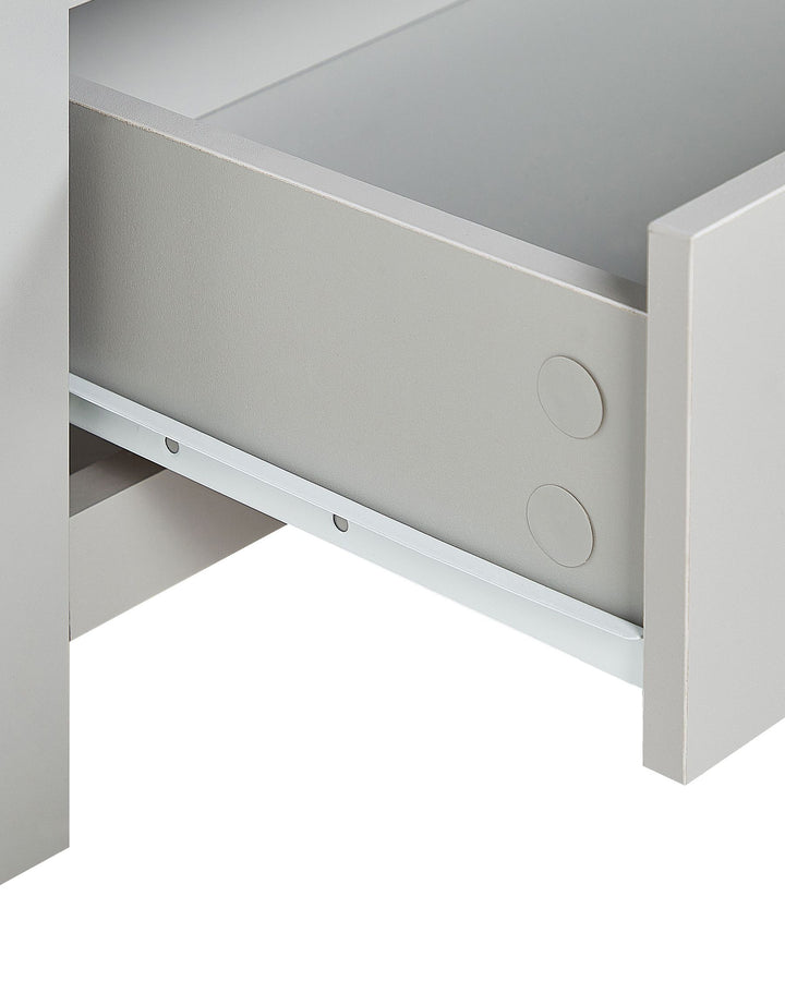 4 Tier Bookcase 180 cm Light Grey Jazmyne