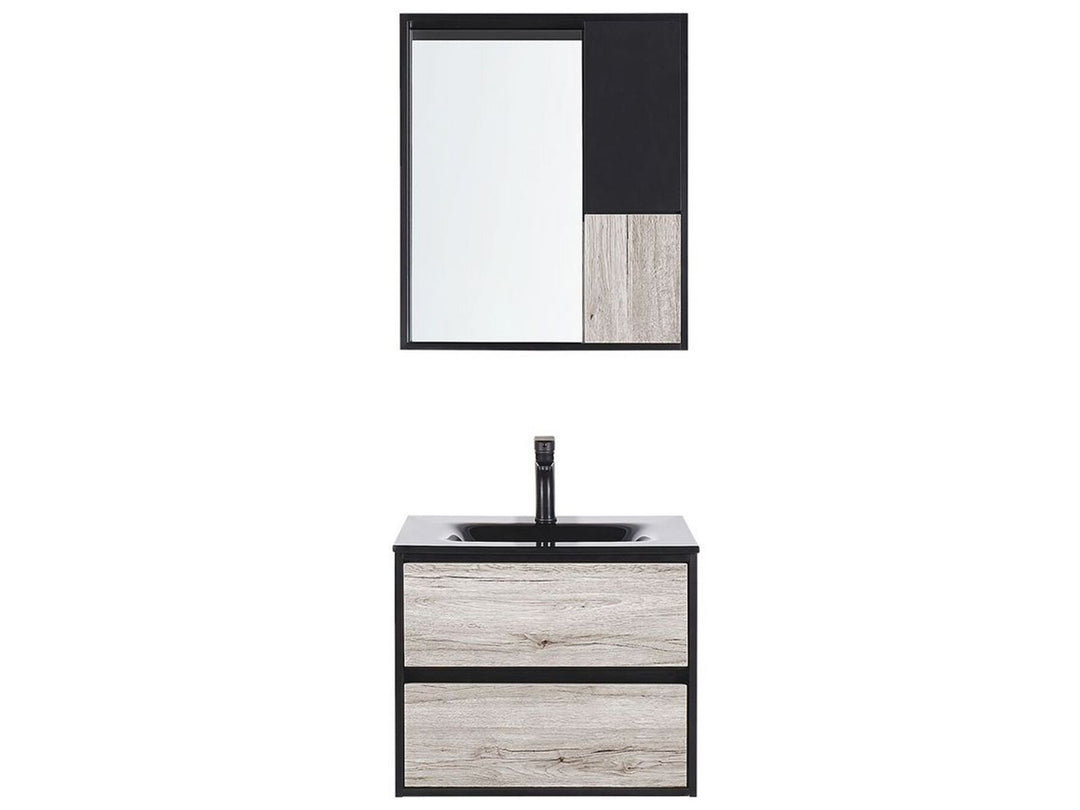 Bathroom Vanity Set Black Teruel
