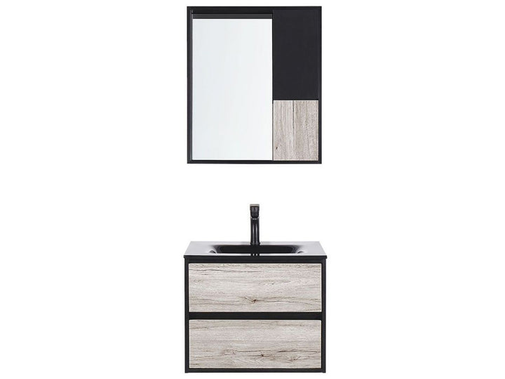 Bathroom Vanity Set Black Teruel