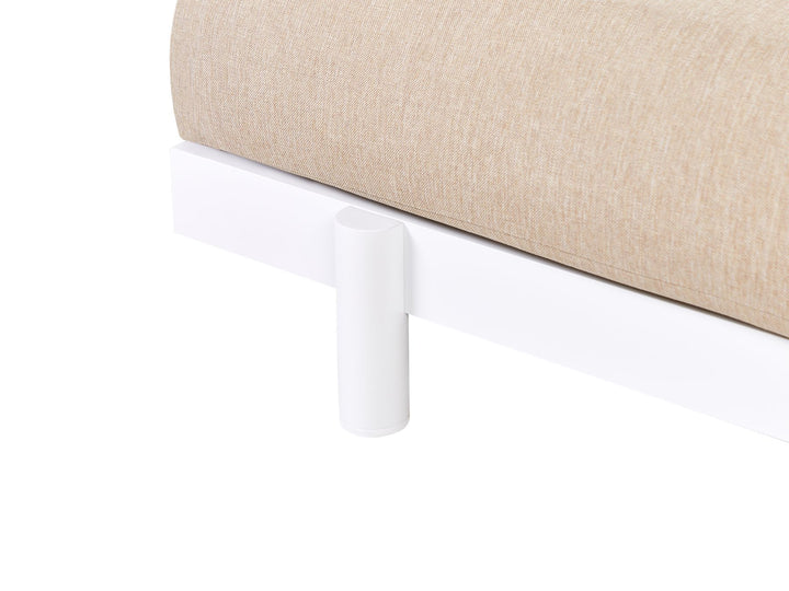 Missanello Garden Corner Sofa with Table 5 Seater Beige
