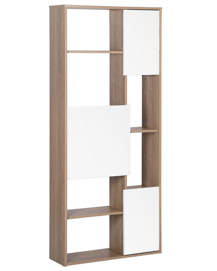 Isabel Shelving Unit 175 cm Dark Brown/ White Grada