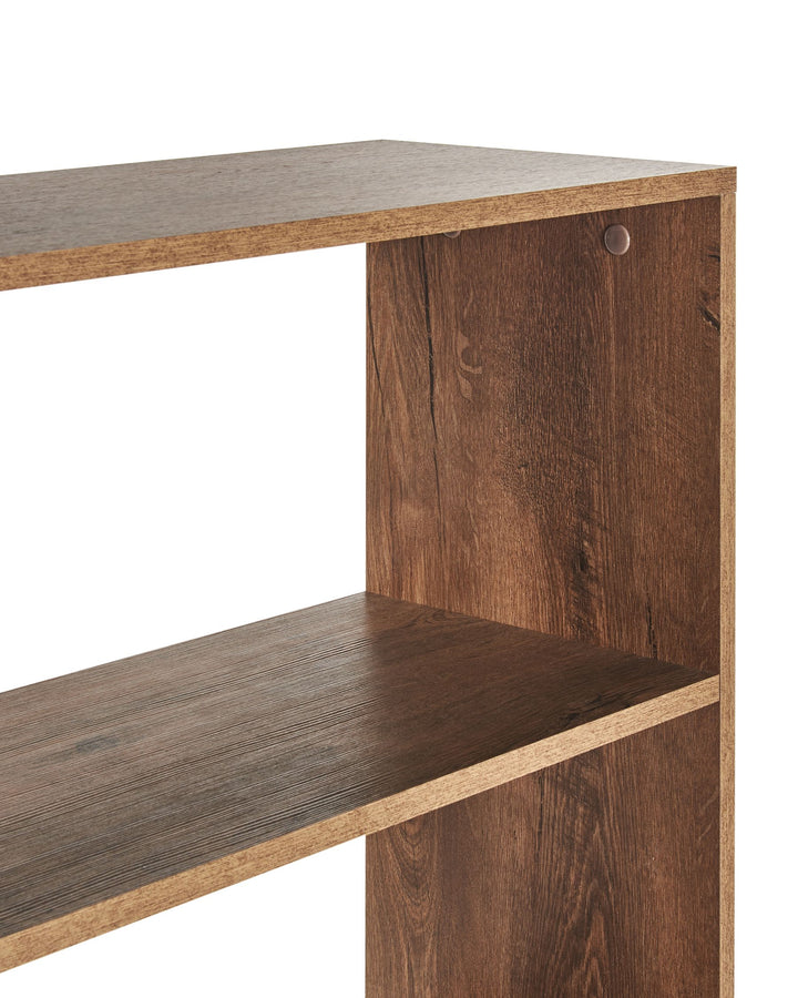 4 Tier Bookcase 140 cm Dark Brown Verdon