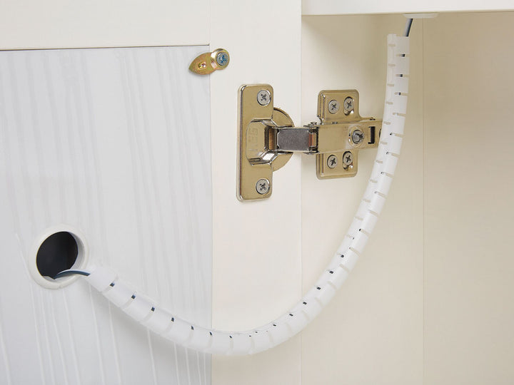 Bathroom Wall Mounted Mirror Cabinet LED 60 cm 60 cm White Talagapa
