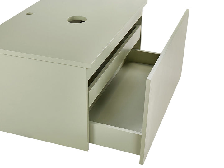 Wall Mounted Washbasin Cabinet 80 cm Light Green  Alzira