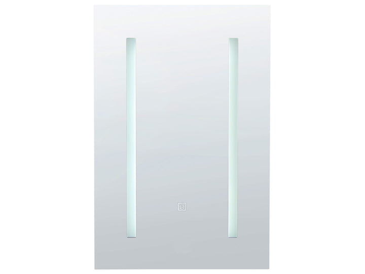 Bathroom Wall Mounted Mirror Cabinet LED 40 cm 60 cm Black Cameron