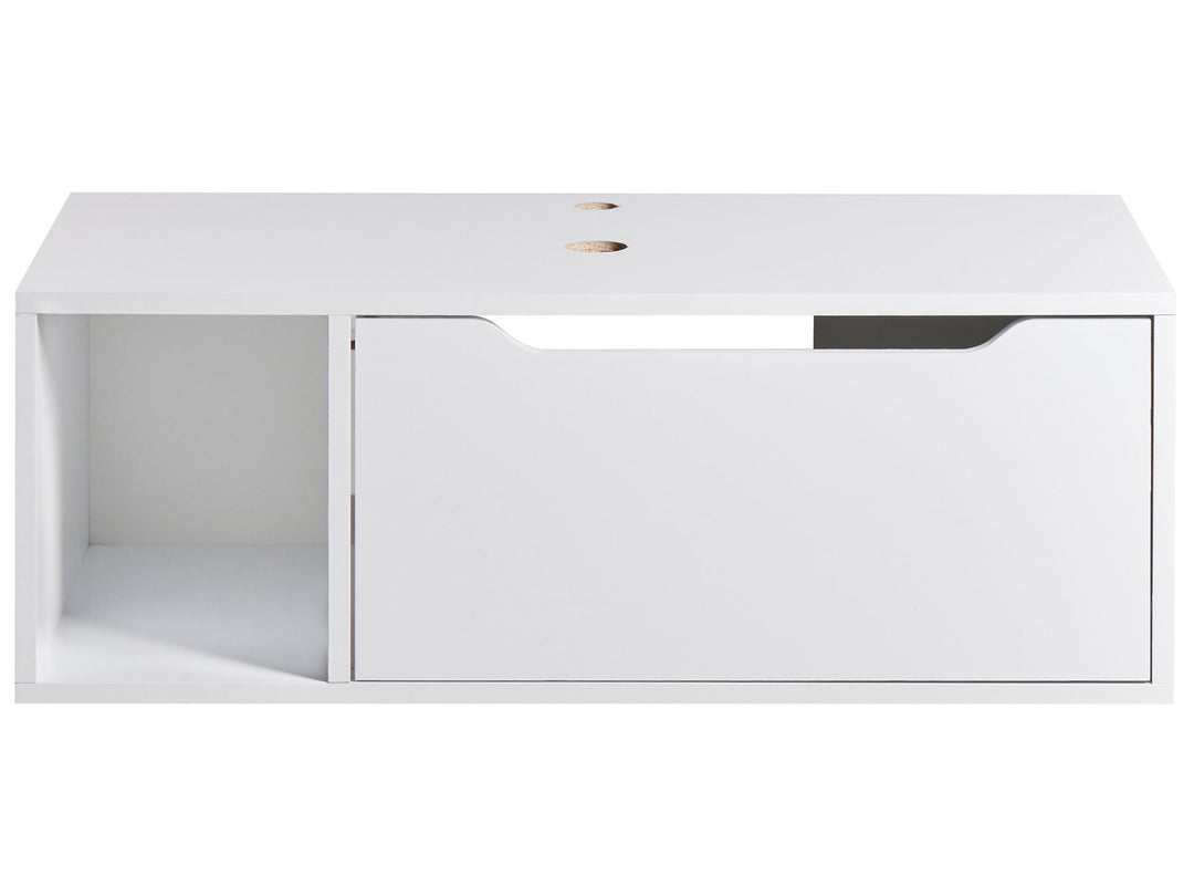 Wall Mounted Washbasin Cabinet 80 cm White Cascavel