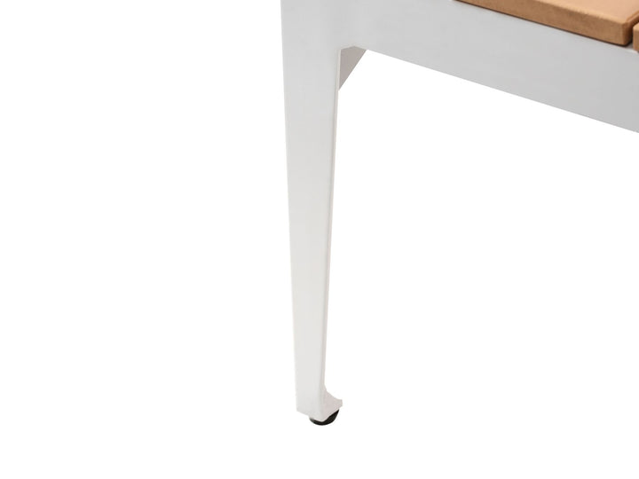 Positano Garden Corner Sofa with Table 5 Seater Off-White