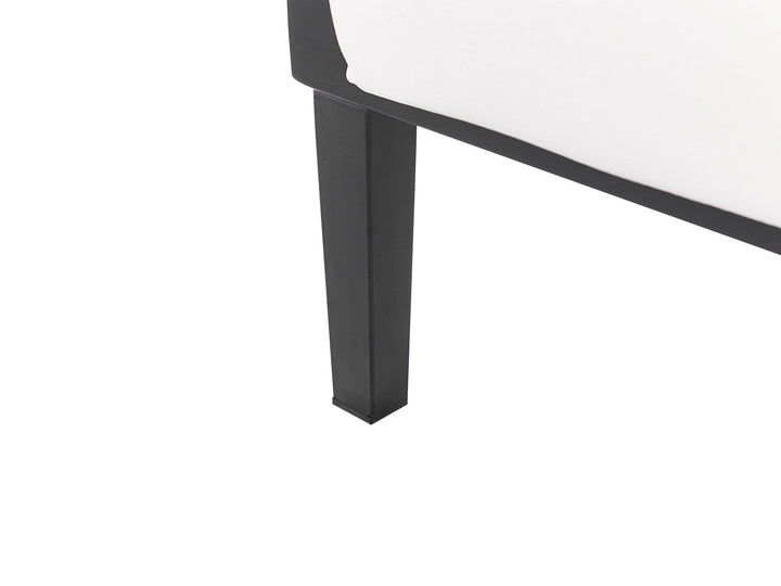 Montefalco Garden Lounge Set with Table 4 Seater Metal White
