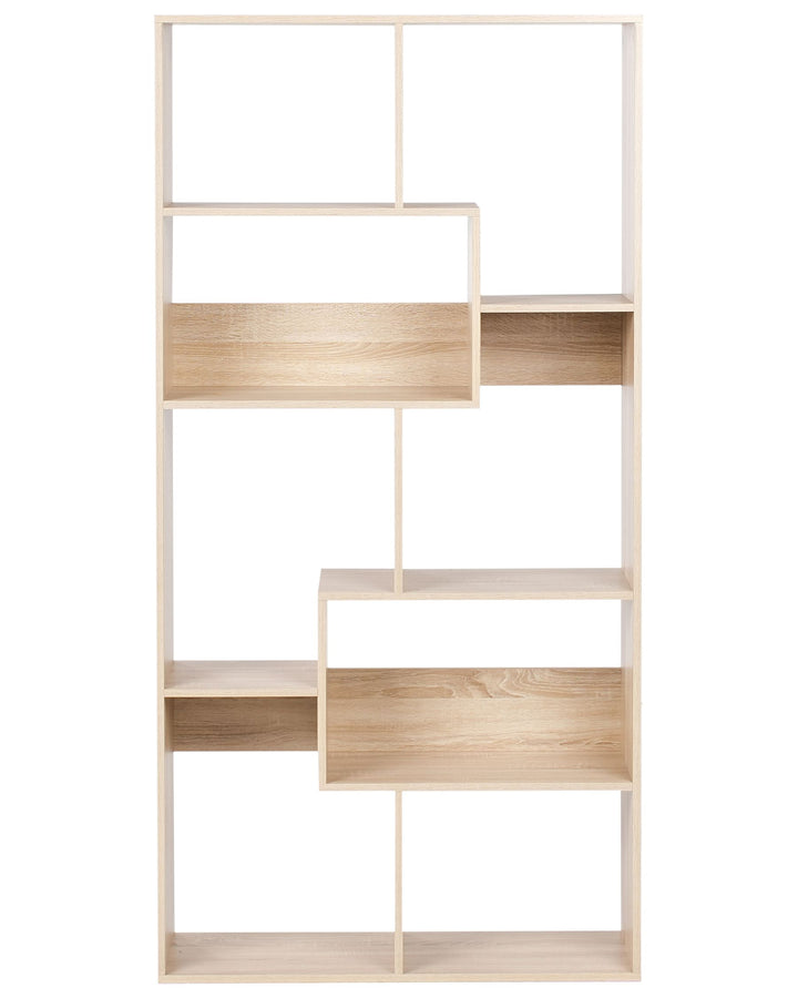 6 Tier Bookcase 180 cm Light Brown Shemari