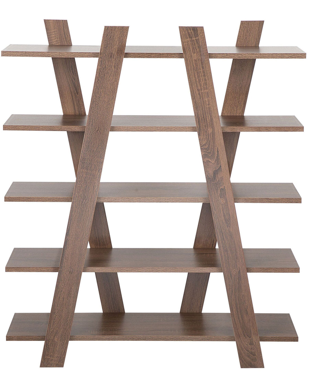 5 Tier Shelving Unit 116 cm Dark Brown Alma