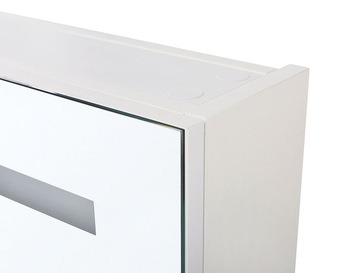 Bathroom Wall Mounted Mirror Cabinet LED 60 cm 60 cm White Talagapa