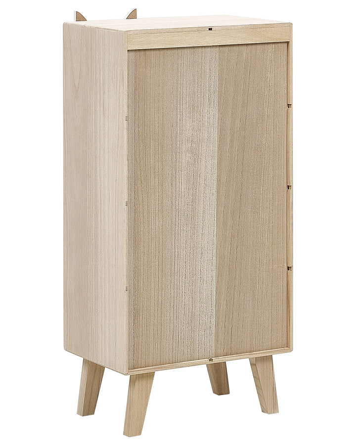 4 Tier Bookcase 79 cm Light Brown Makena