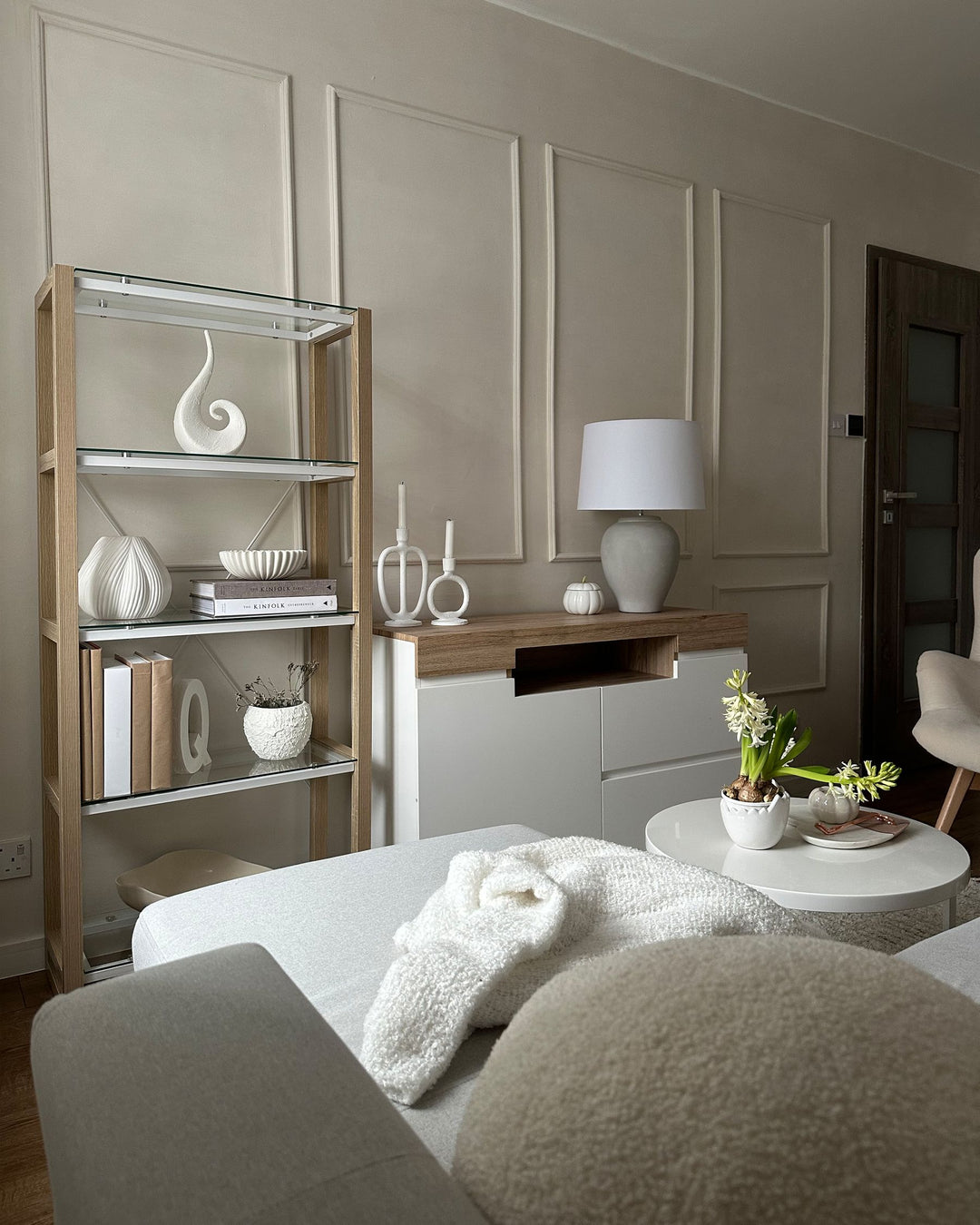 4 Tier Shelving Unit 152 cm White Meaghan
