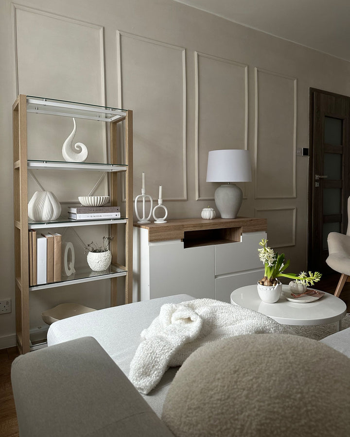 4 Tier Shelving Unit 152 cm White Meaghan