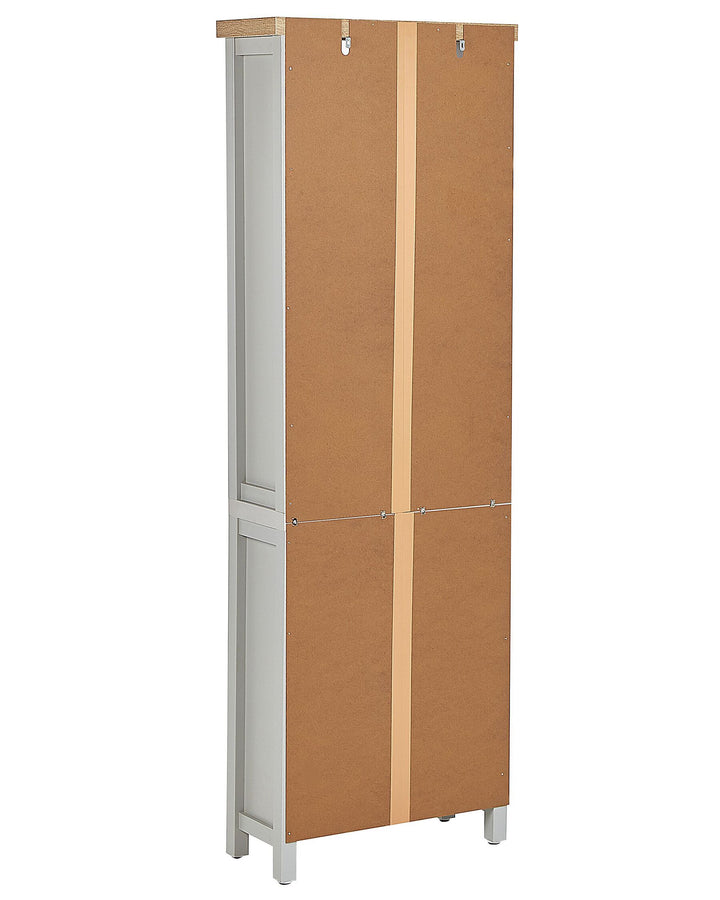 5 Tier Bookcase 181 cm Light Grey Jazmyne