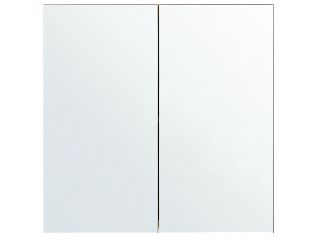 Bathroom Wall Mounted Mirror Cabinet 60 cm 60 cm White Navarra