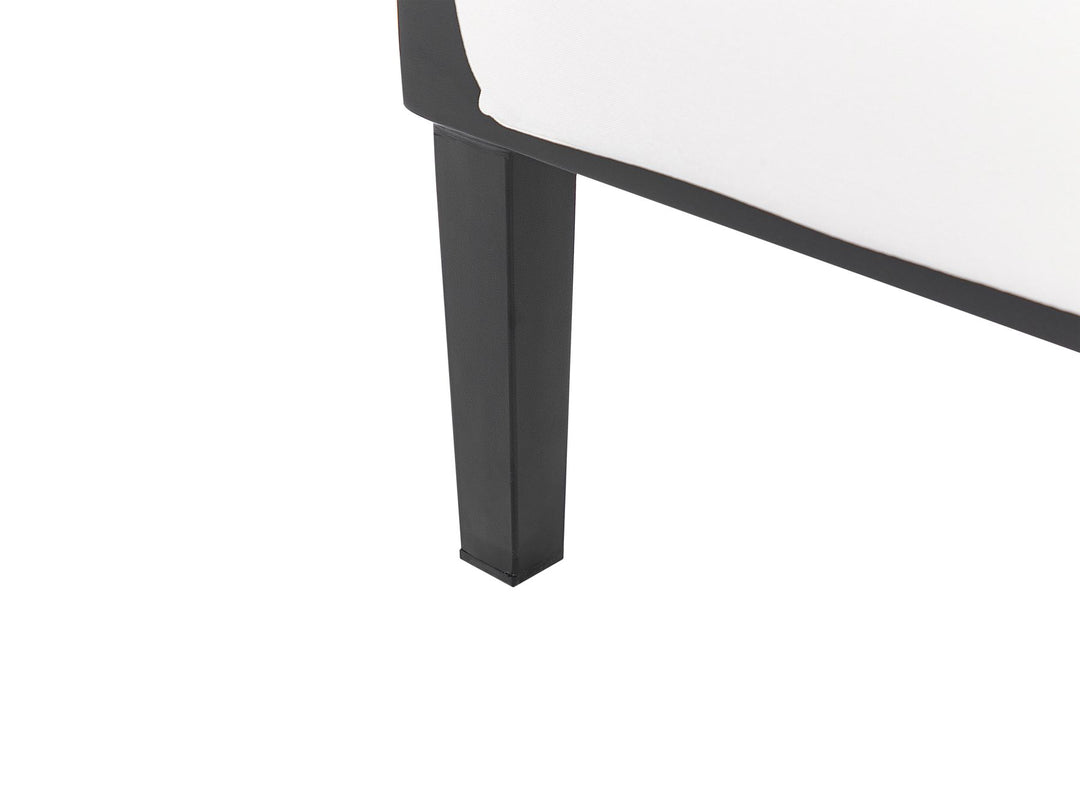 Montefalco Garden Lounge Set with Table 5 Seater Metal White