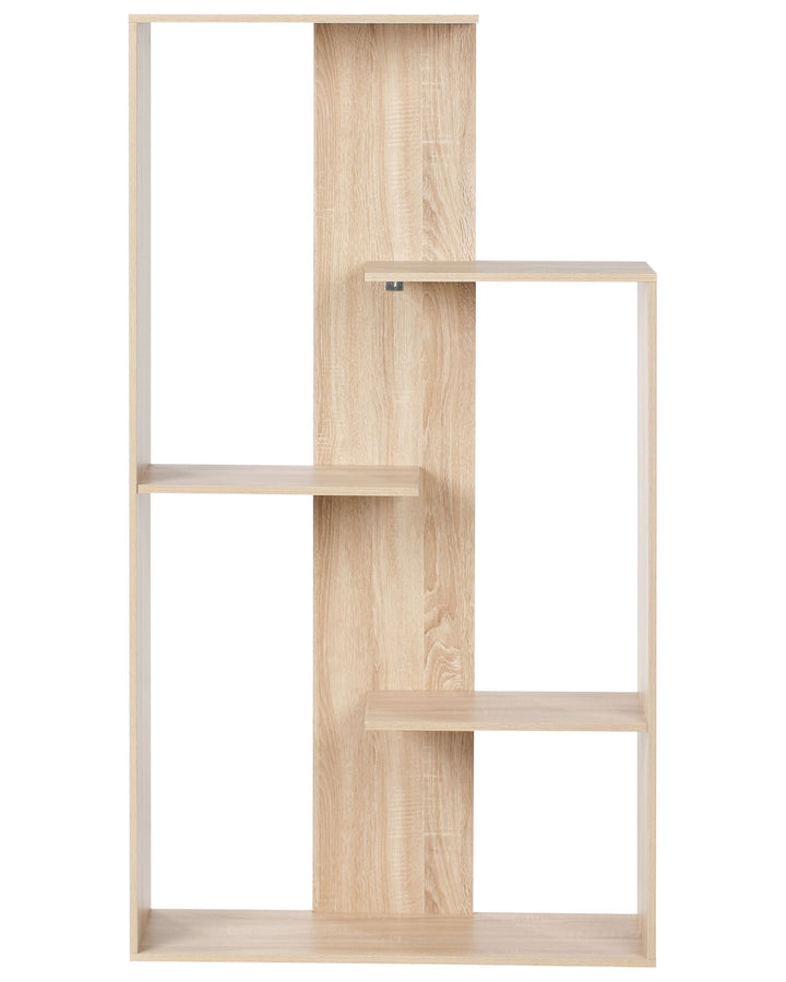 3 Tier Bookcase 163 cm Light Brown Alrun