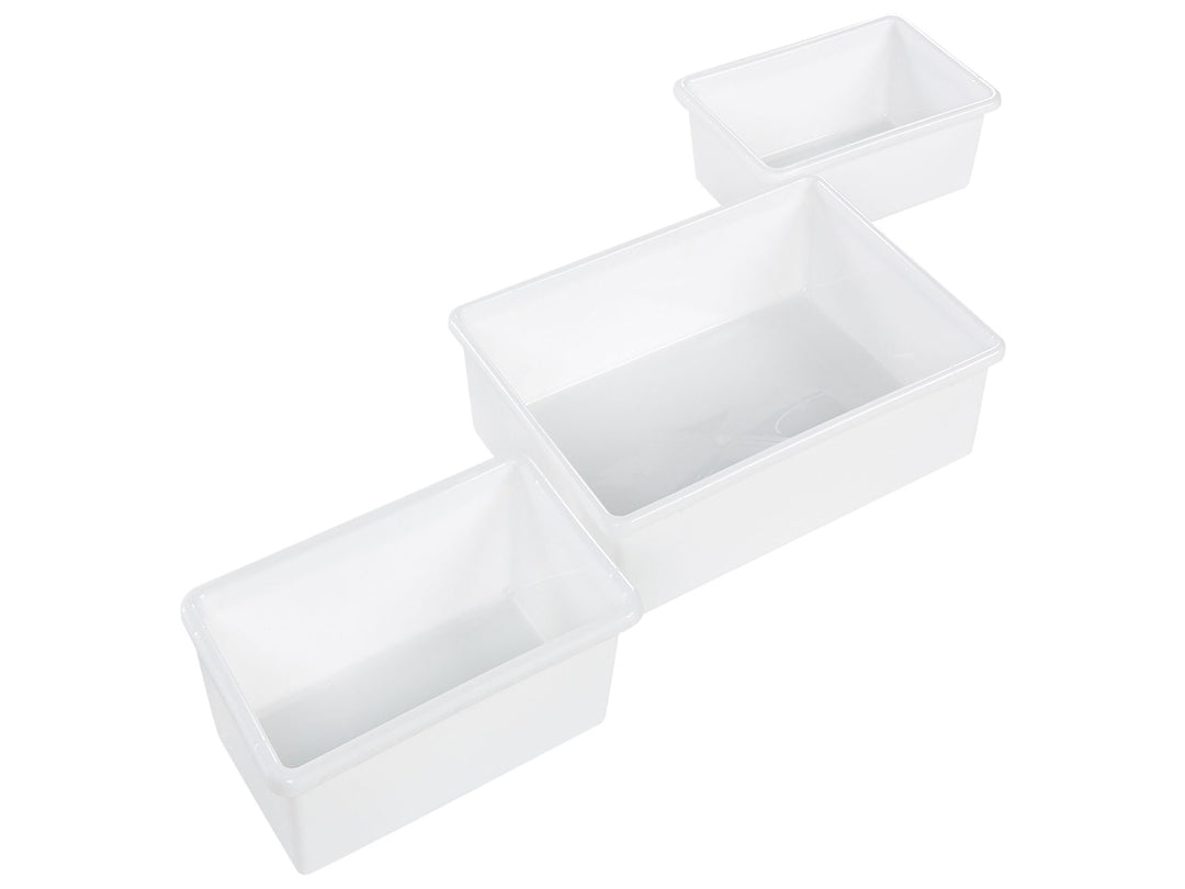 Shelf with 9 Storage Boxes 78 cm Grey Rocco