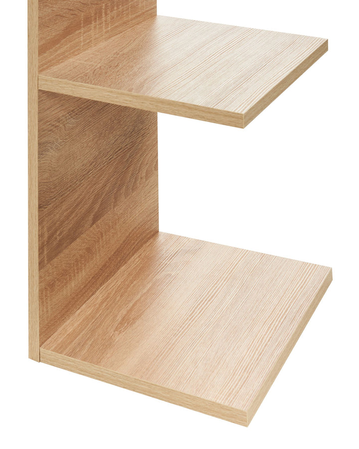 Wall Bookshelf 190 cm Light Brown Yadira