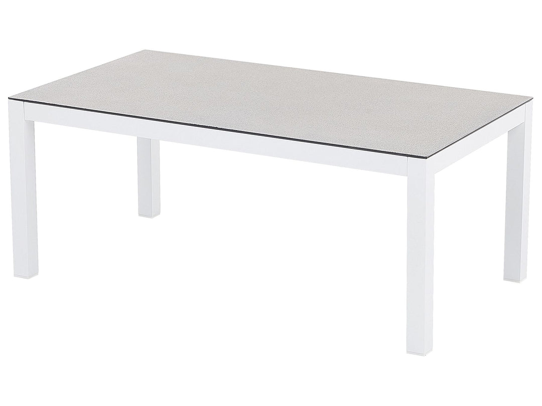 Borello Garden Lounge Set with Table 5 Seater Metal White