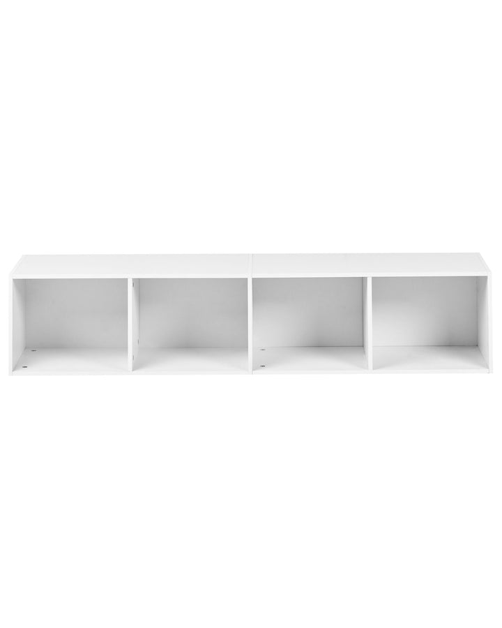 4 Tier Bookcase 143 cm White Rikiah