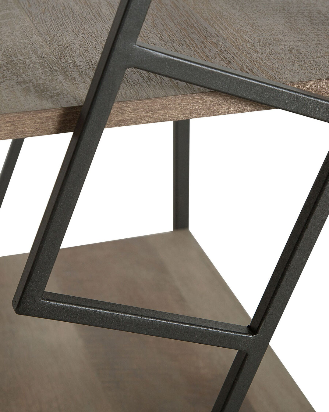 5 Tier Bookcase 184 cm Brown/ Black Fiona