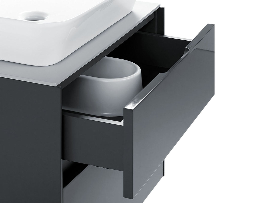 Bathroom Vanity Set 60 cm Grey Manzon