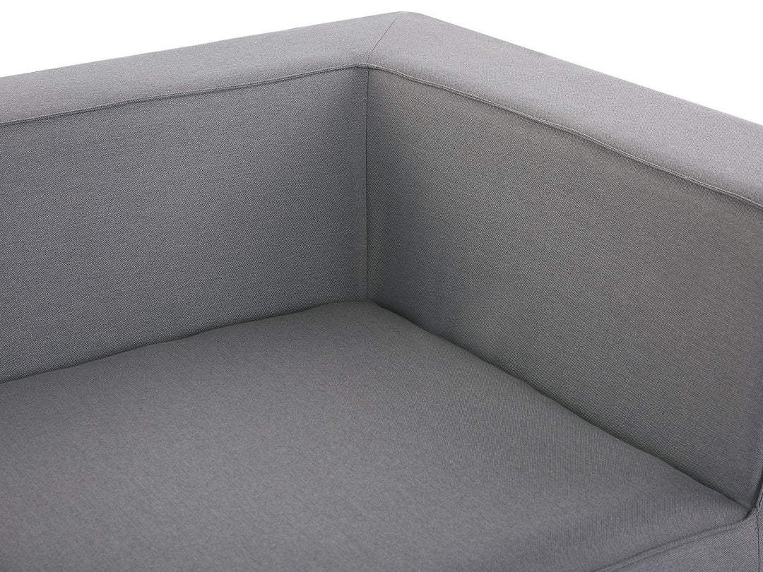 Arezzo Garden Corner Sofa with Ottoman 7 Seater Right Hand Modular Grey