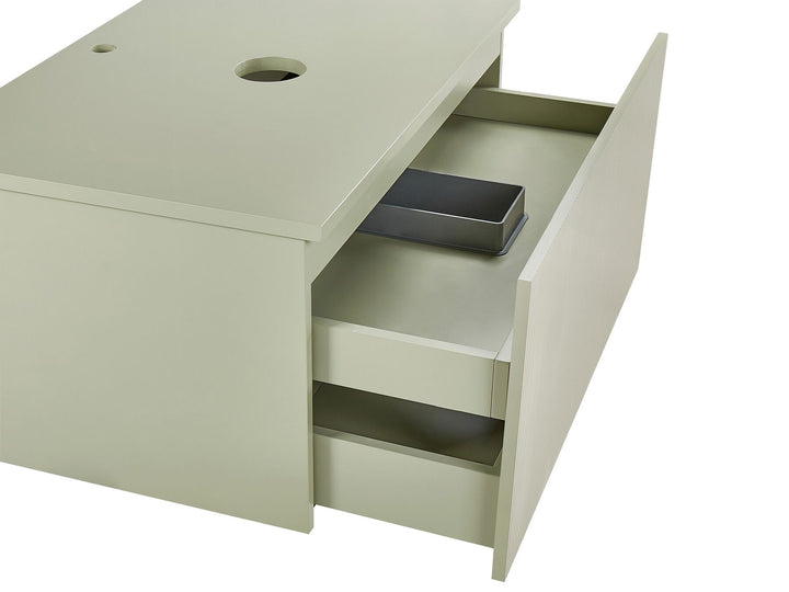 Wall Mounted Washbasin Cabinet 80 cm Light Green  Alzira