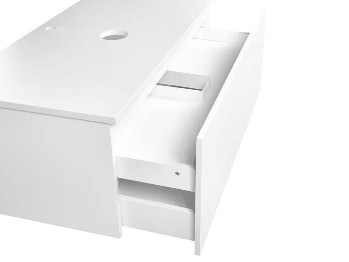 Wall Mounted Washbasin Cabinet 100 cm White Alzira