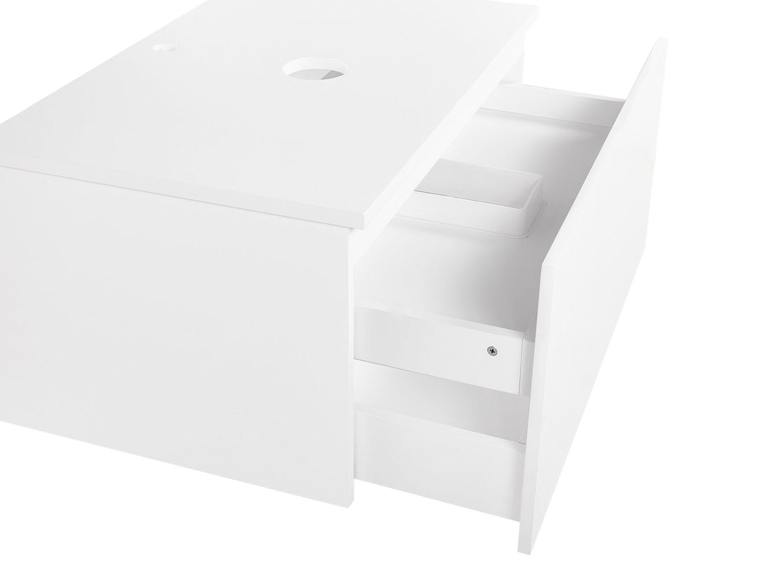 Wall Mounted Washbasin Cabinet 80 cm White Alzira