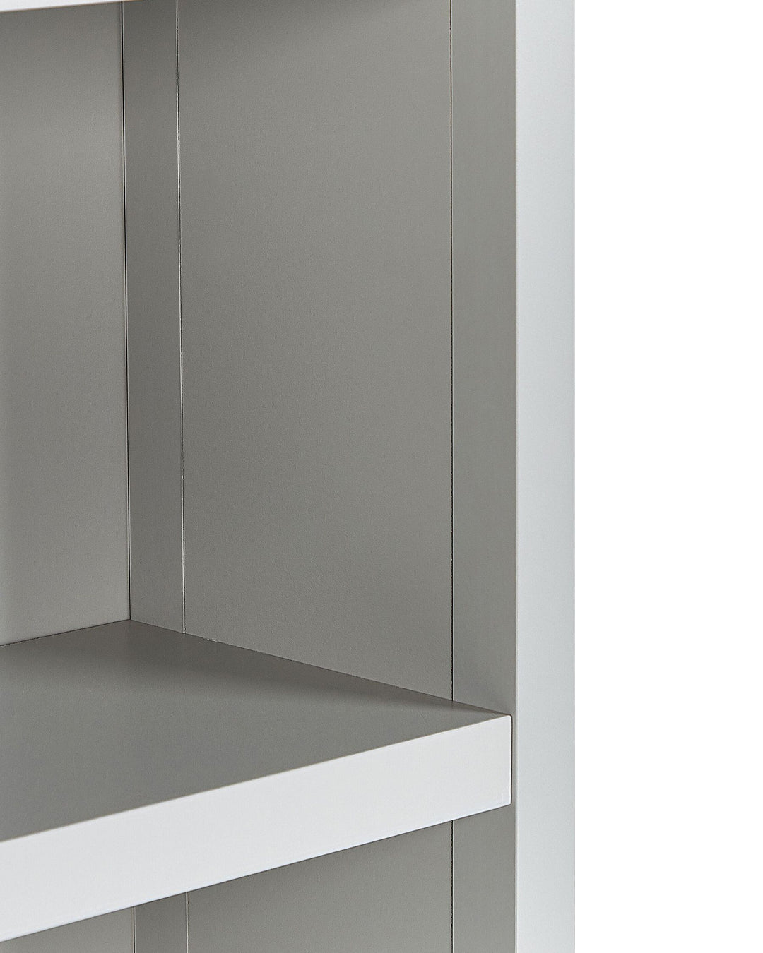 4 Tier Bookcase 180 cm Light Grey Jazmyne
