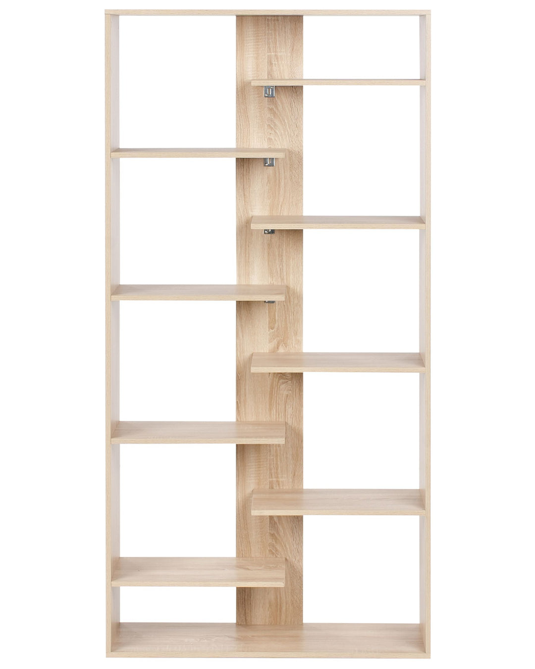 8 Tier Bookcase 180 cm Light Brown Lorayn