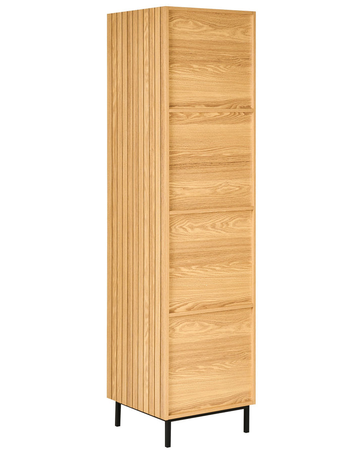 4 Tier Shelving Unit 175 cm Light Brown Skodak