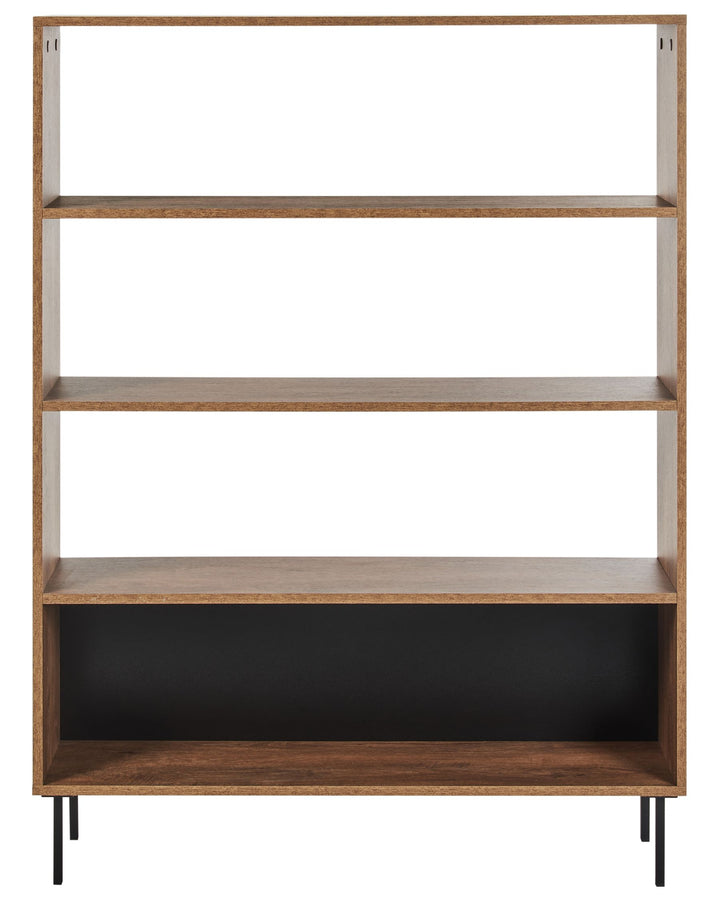 4 Tier Bookcase 140 cm Dark Brown Verdon