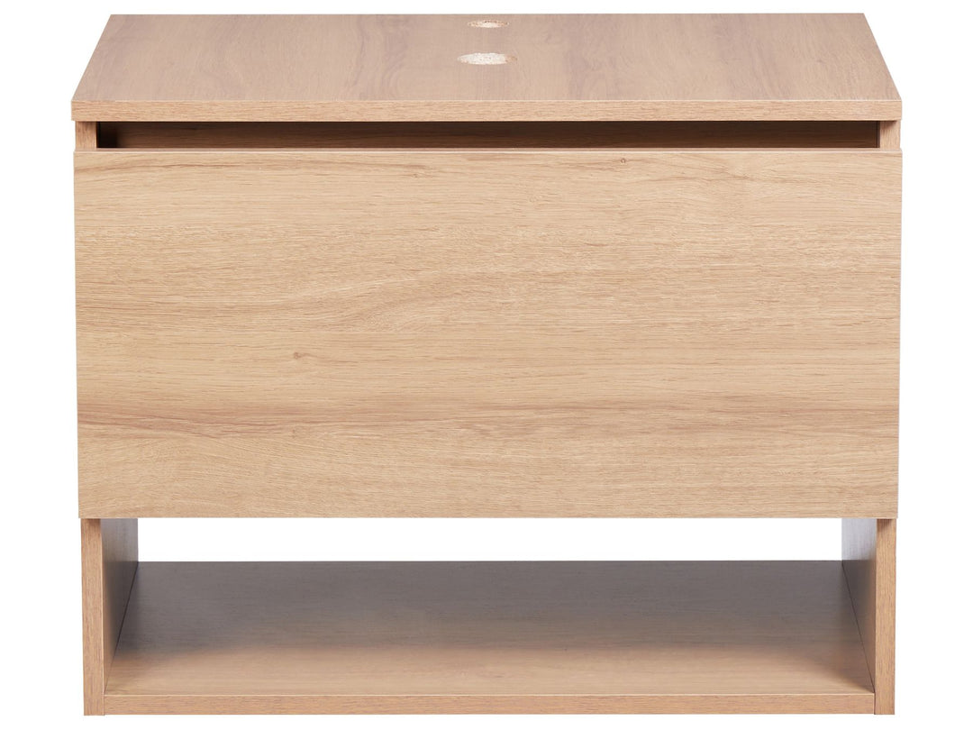 Wall Mounted Washbasin Cabinet 60 cm Light Brown Natal