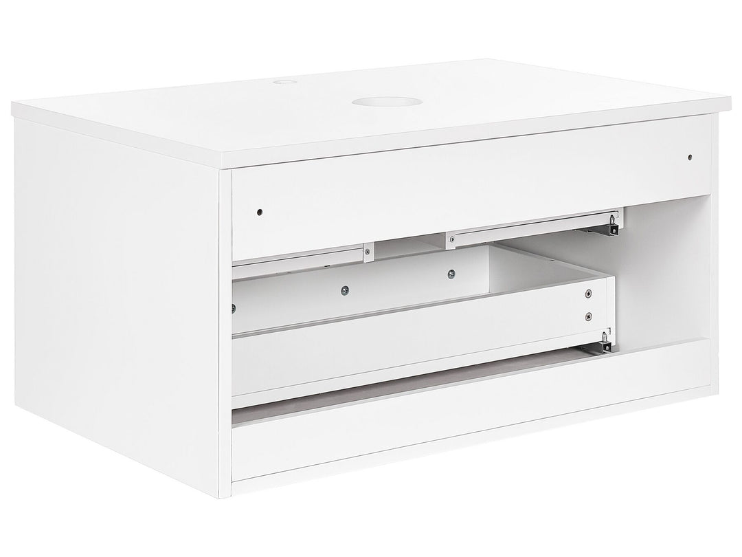 Wall Mounted Washbasin Cabinet 80 cm White Alzira