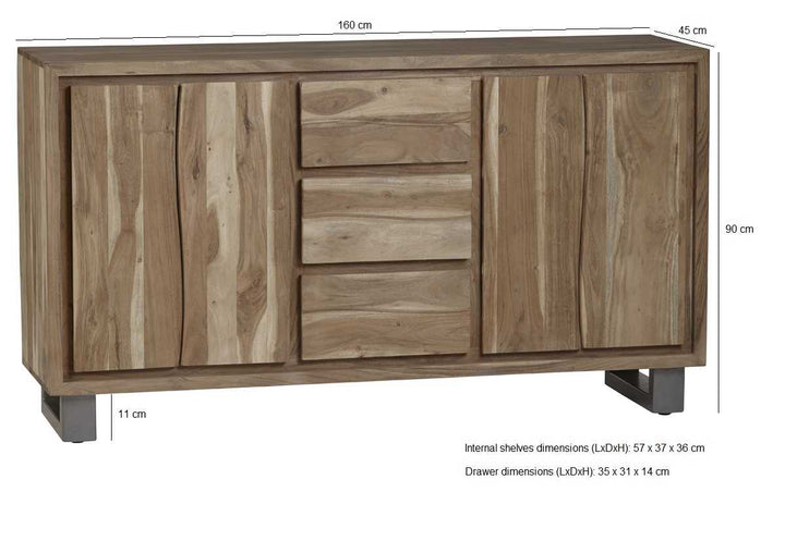 Baltic Live Edge Extra Large Sideboard