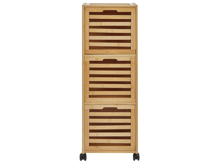 Bathroom Cabinet Bamboo Wood 32 cm Light Brown Shawnee