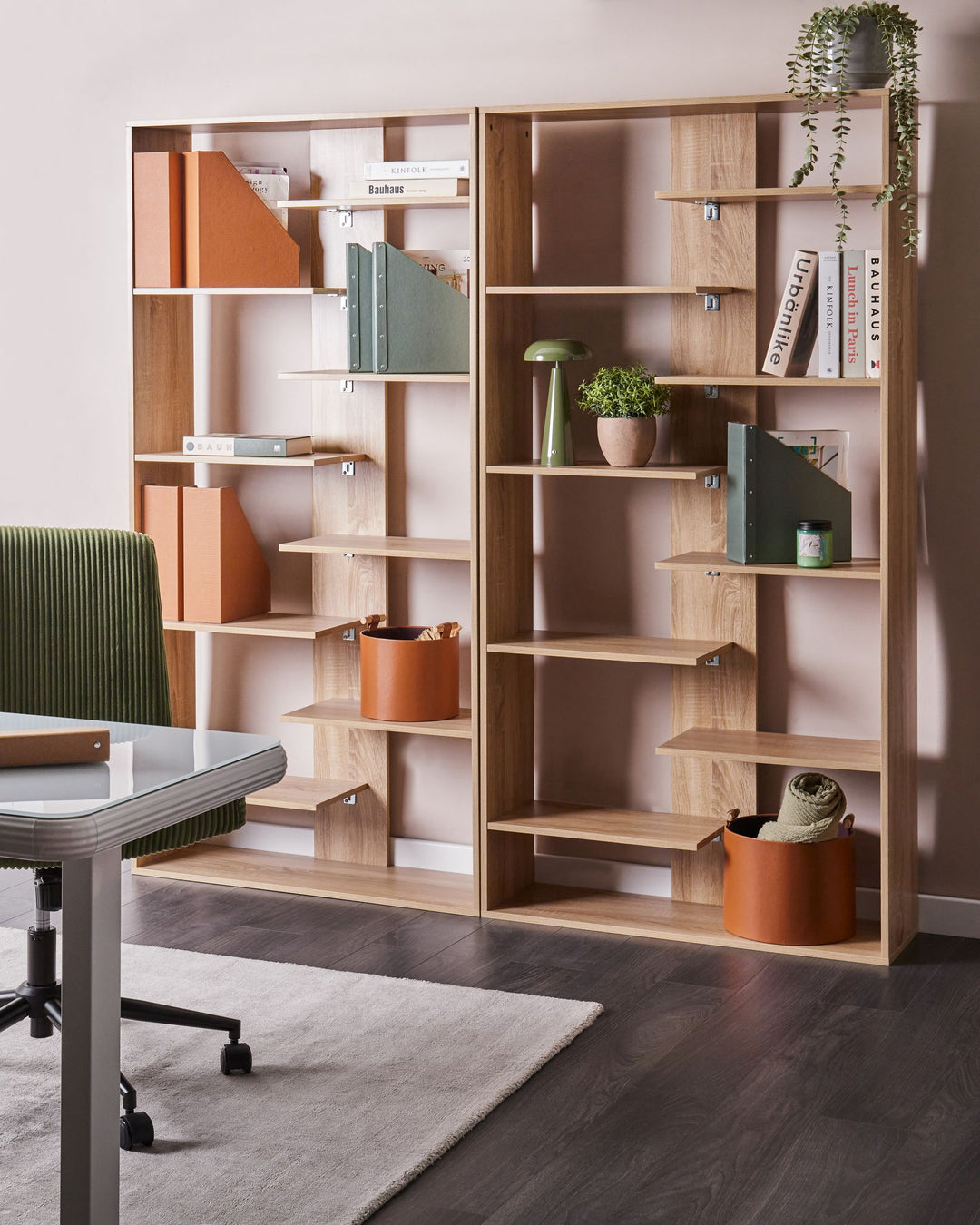 8 Tier Bookcase 180 cm Light Brown Lorayn