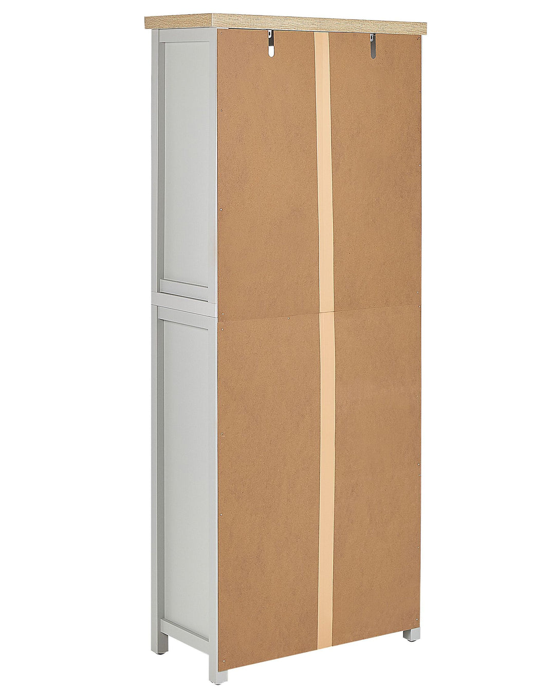 4 Tier Bookcase 180 cm Light Grey Jazmyne