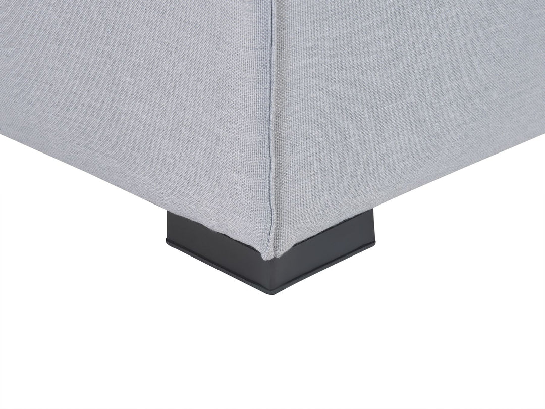 Arezzo Garden Corner Sofa with Ottoman 7 Seater Right Hand Modular Light Grey