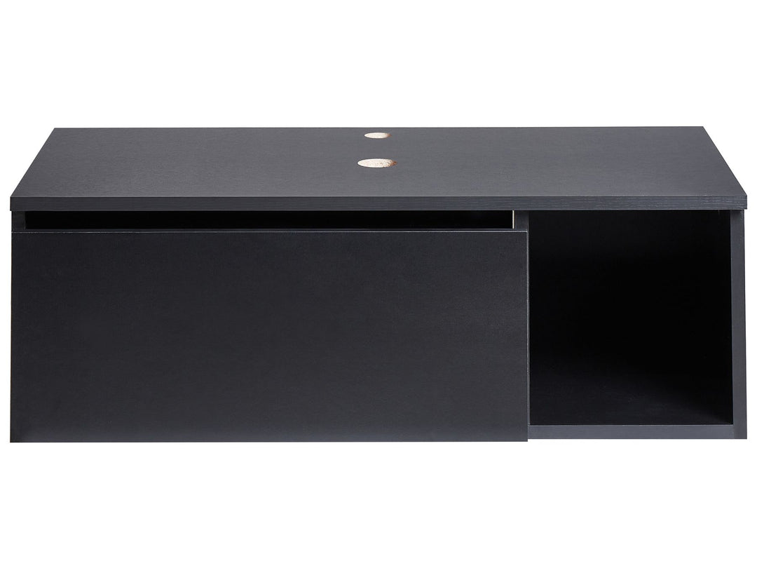 Wall Mounted Washbasin Cabinet 80 cm Black Rupanco