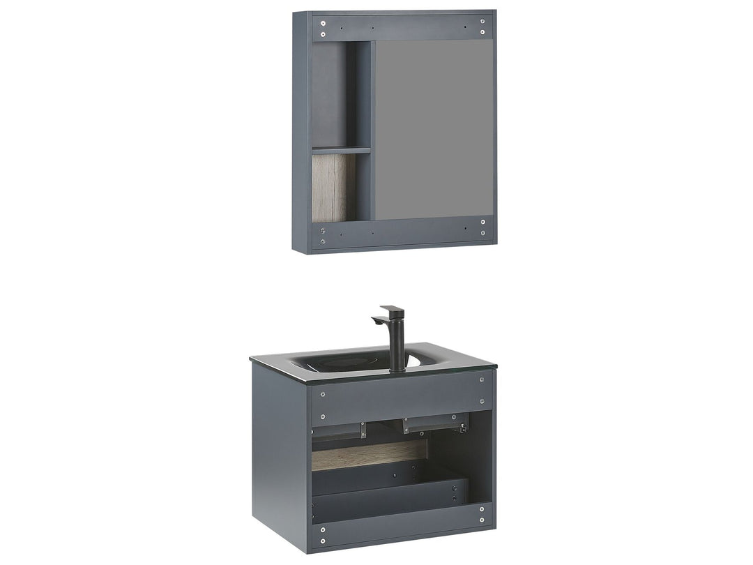 Bathroom Vanity Set Grey Tereuel