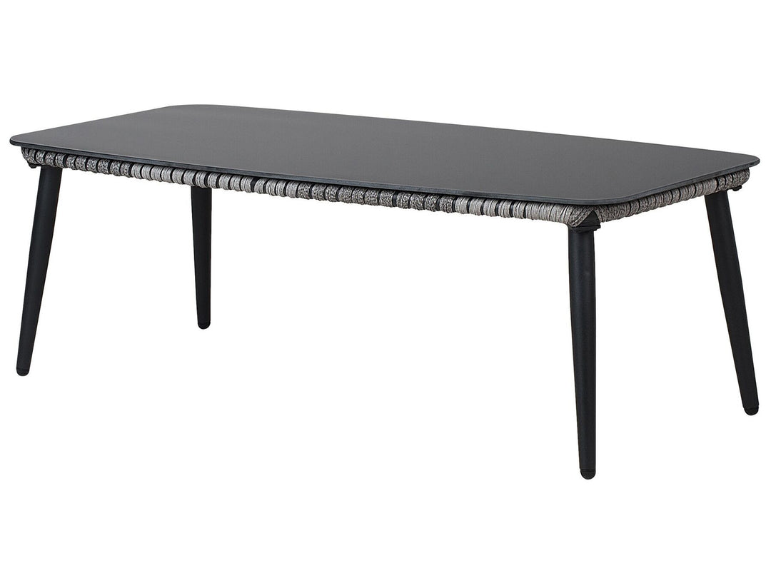 Preveza Garden Lounge Set with Table 4 Seater PE Rattan Grey