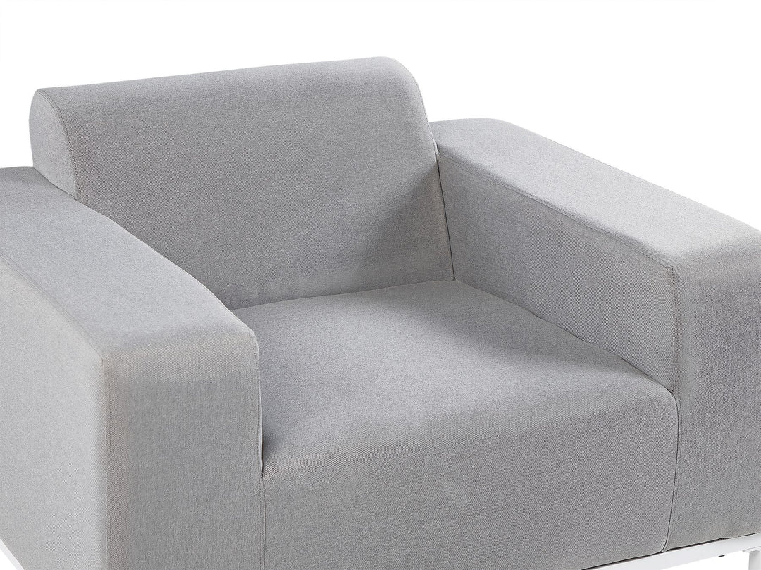 Rovigo Garden Lounge Set with Table 5 Seater Light Grey