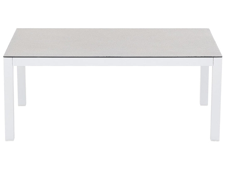 Borello Garden Lounge Set with Table 5 Seater Metal White