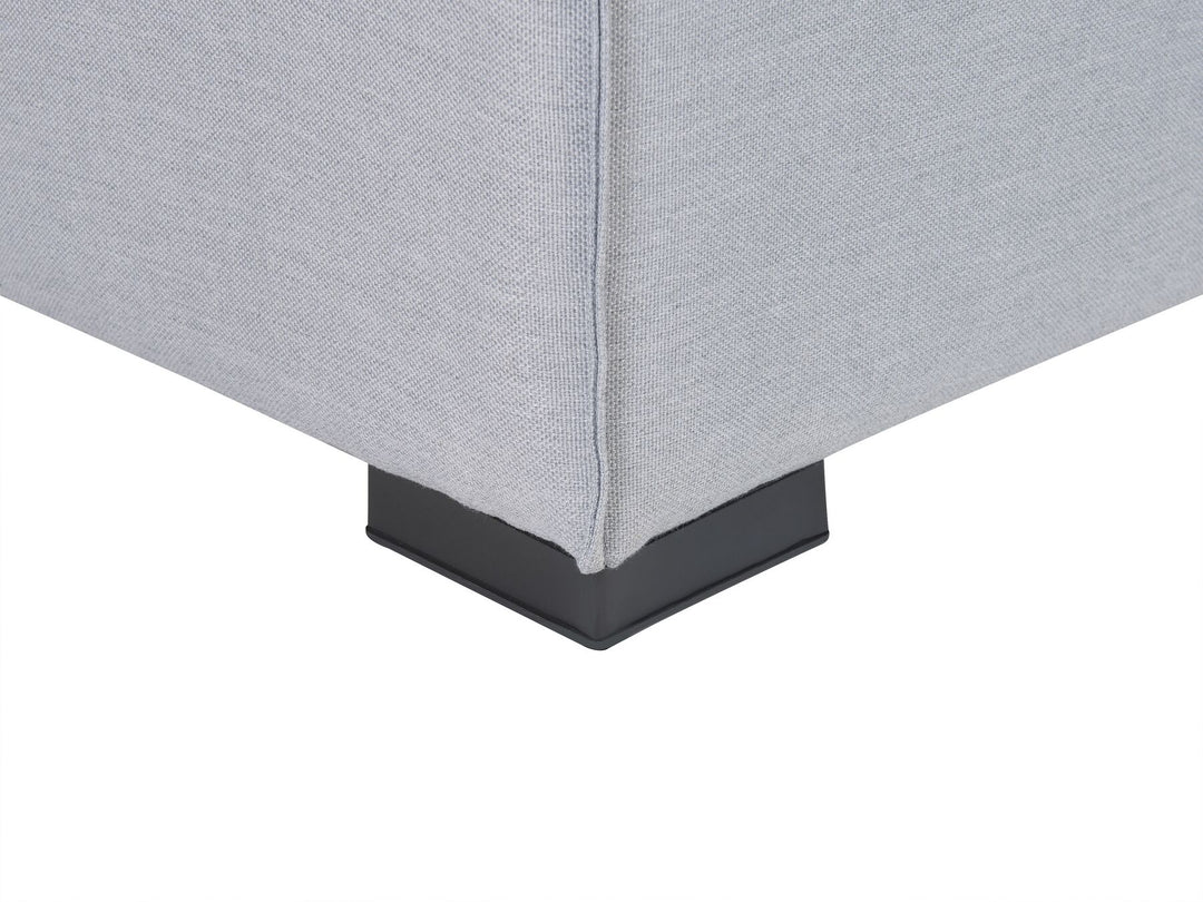 Arezzo Garden Sofa with Ottoman 4 Seater Modular Light Grey