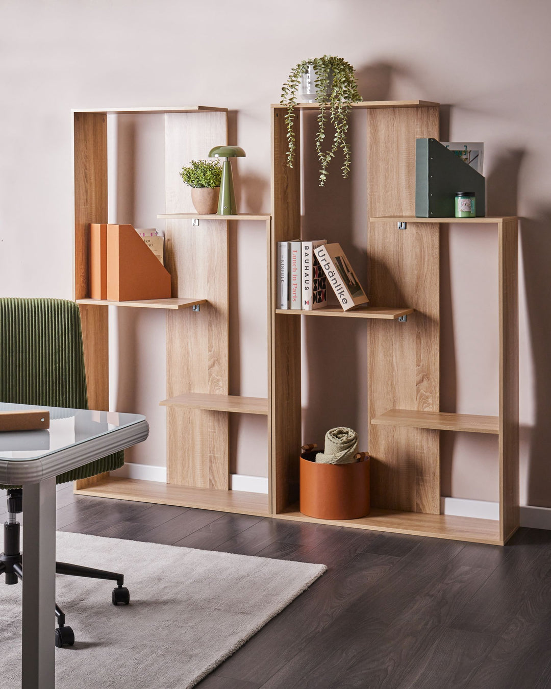 3 Tier Bookcase 163 cm Light Brown Alrun